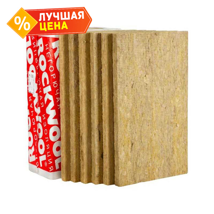 Утеплитель Роквул Бетон Элемент Баттс Оптима 120х600х1000